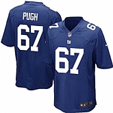 Nike Men & Women & Youth Giants #67 Pugh Blue Team Color Game Jersey,baseball caps,new era cap wholesale,wholesale hats
